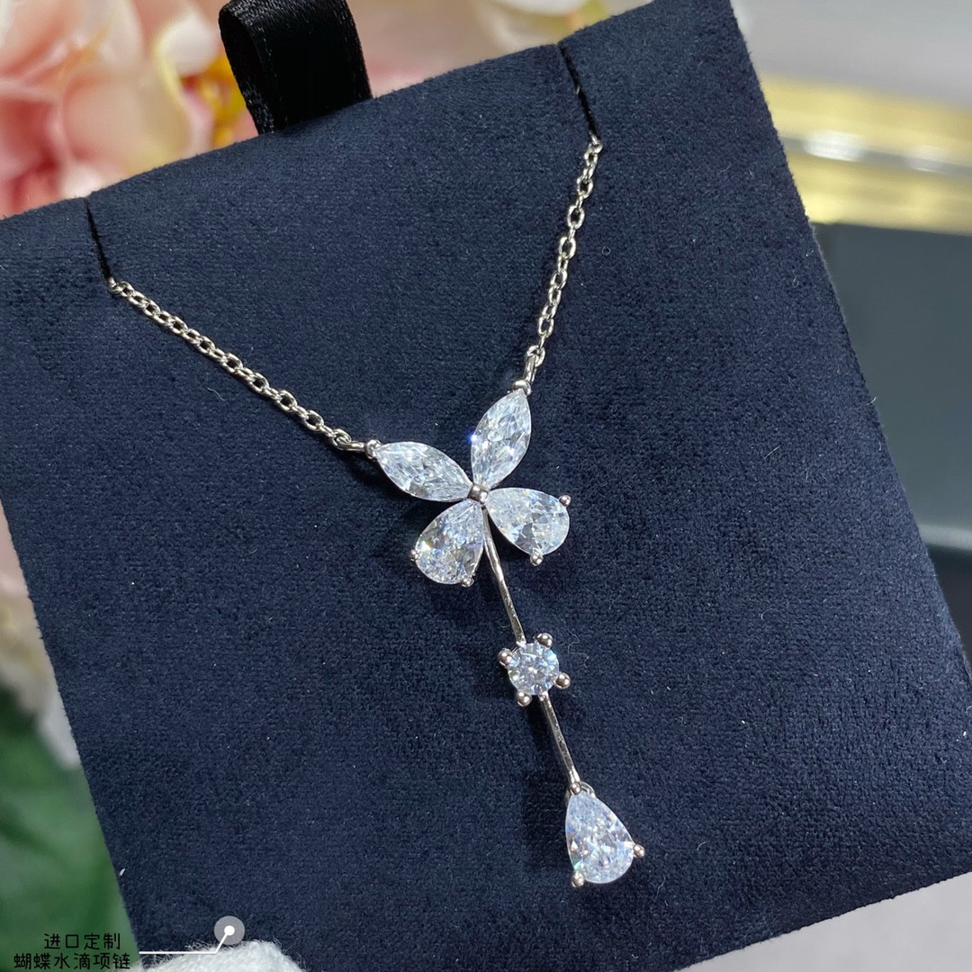 Graff Butterfly Water Drops Necklace