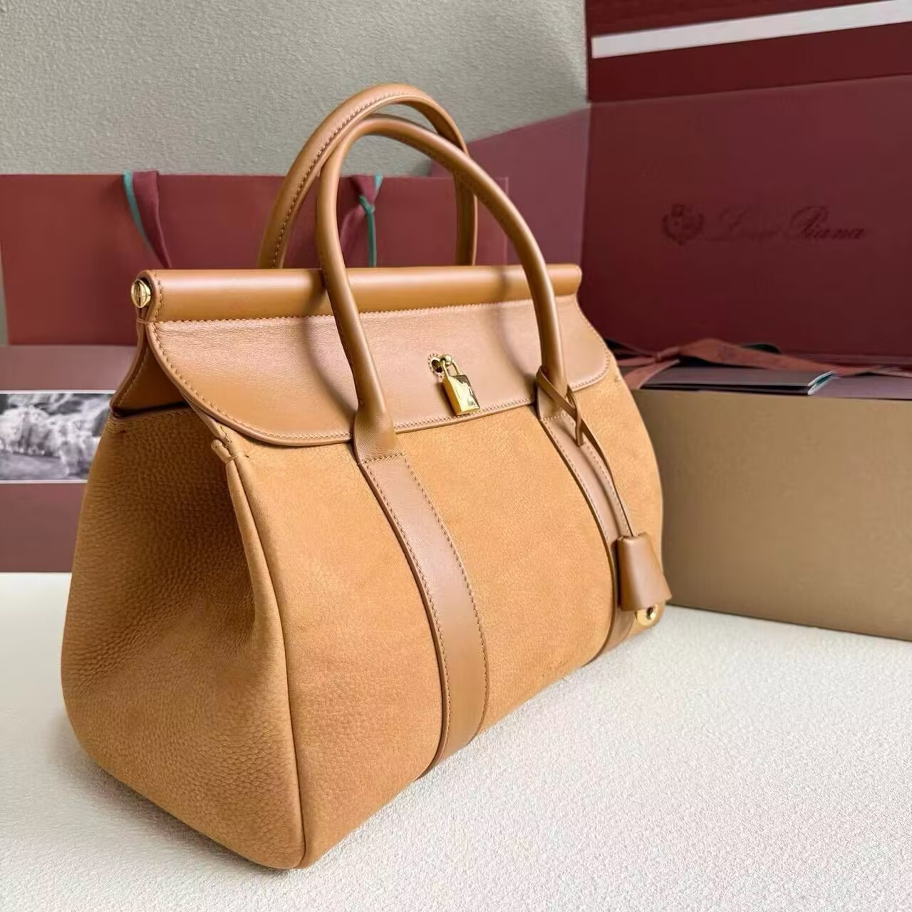 L**o p*ana loom bag l25 25x18x12.5cm