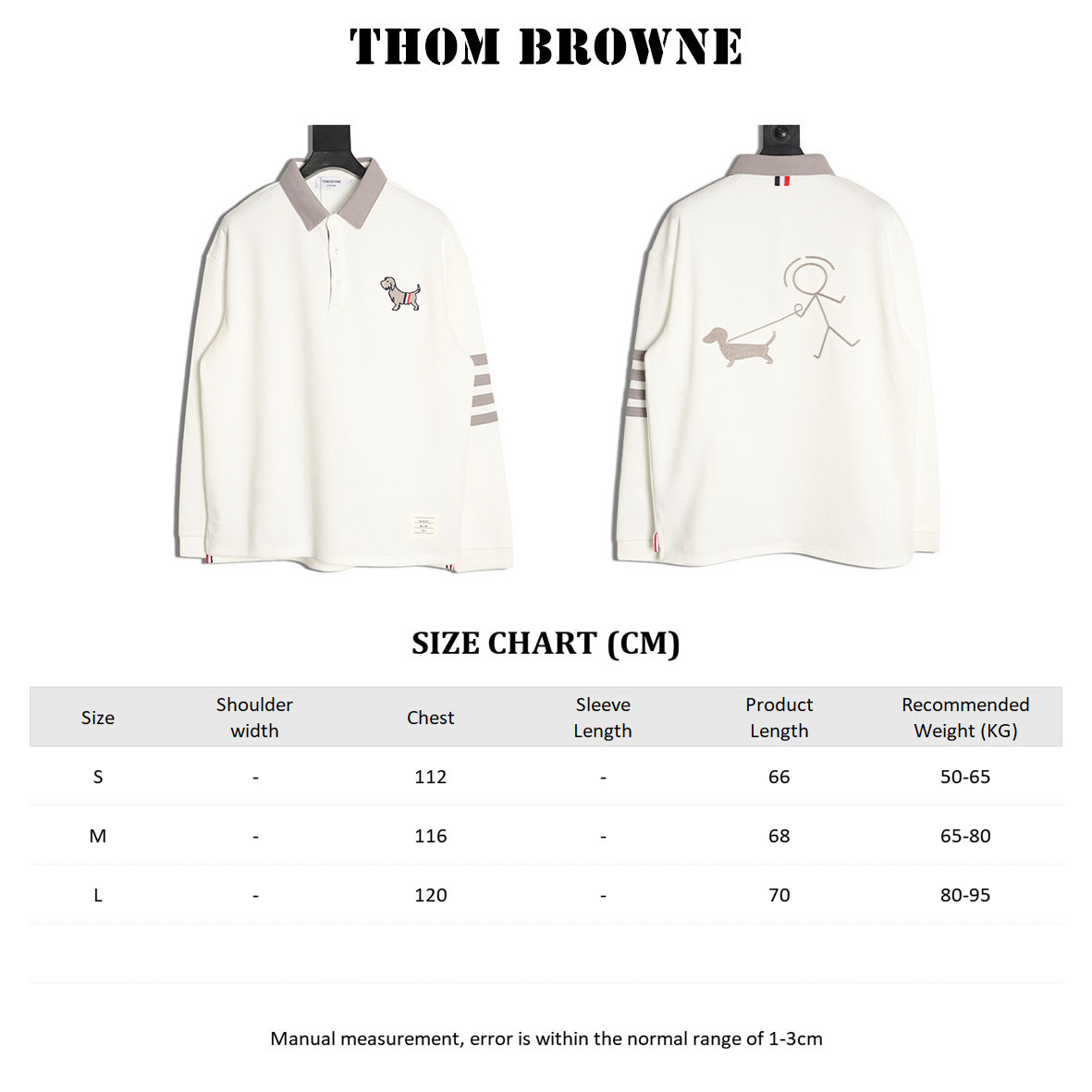 Thom Browne TB Long-sleeved Polo Shirt