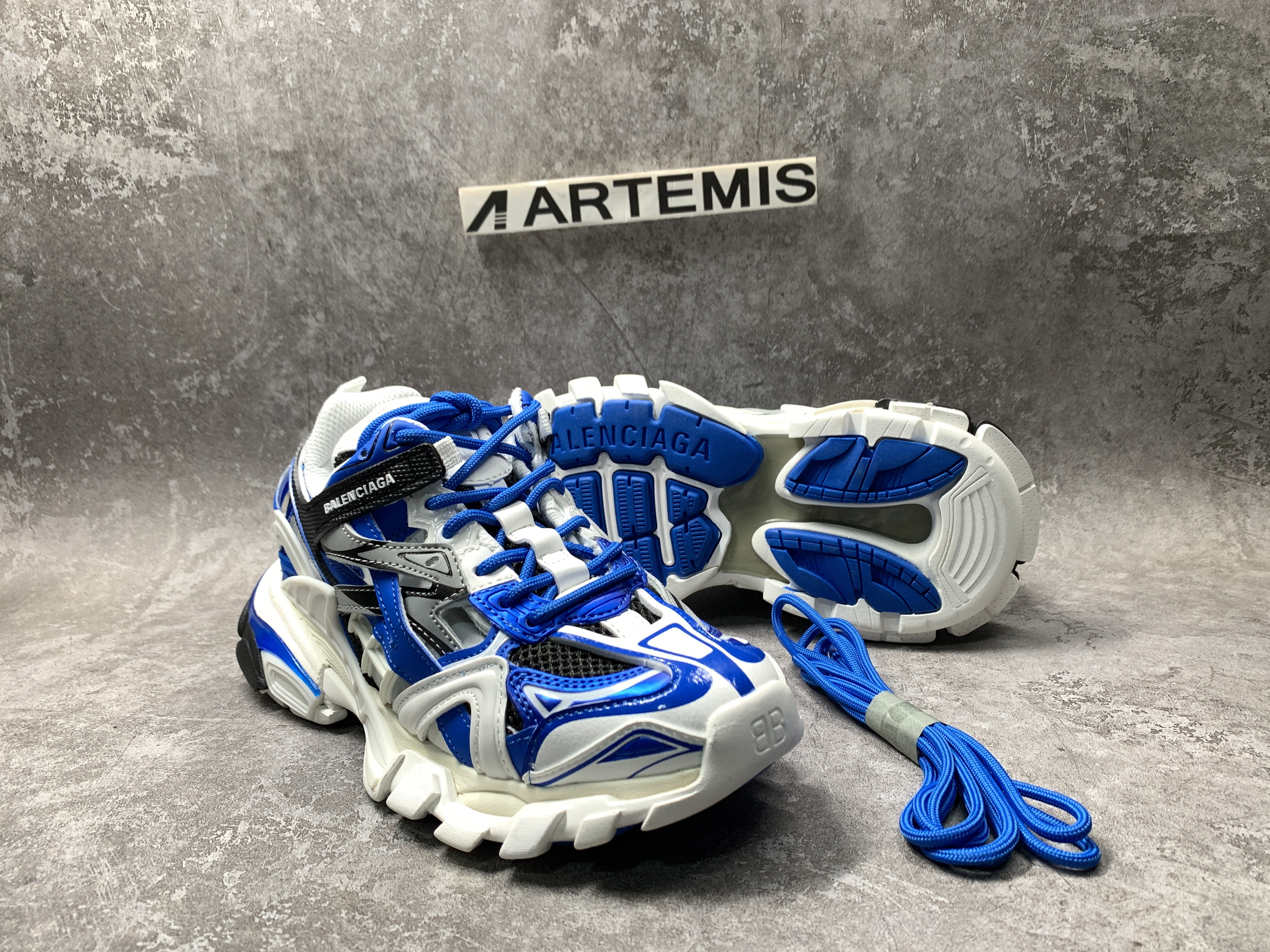 Balenciga TRACK.2 OPEN SNEAKER BLUE