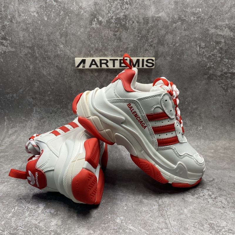 Balenciga x adida Triple S White Red