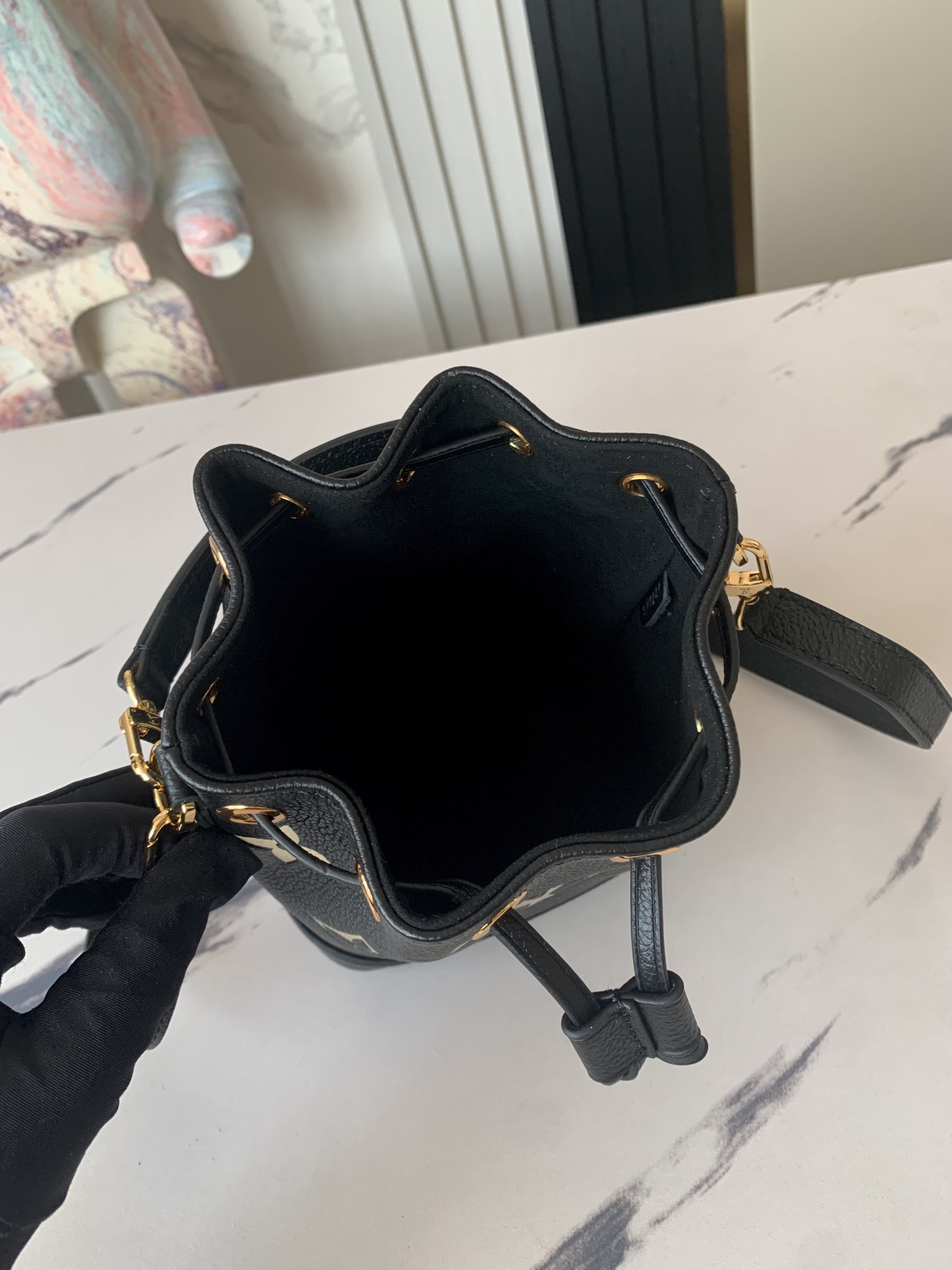 LV M46292 Nano Noé 5.1 x 6.3 x 3.9 inches