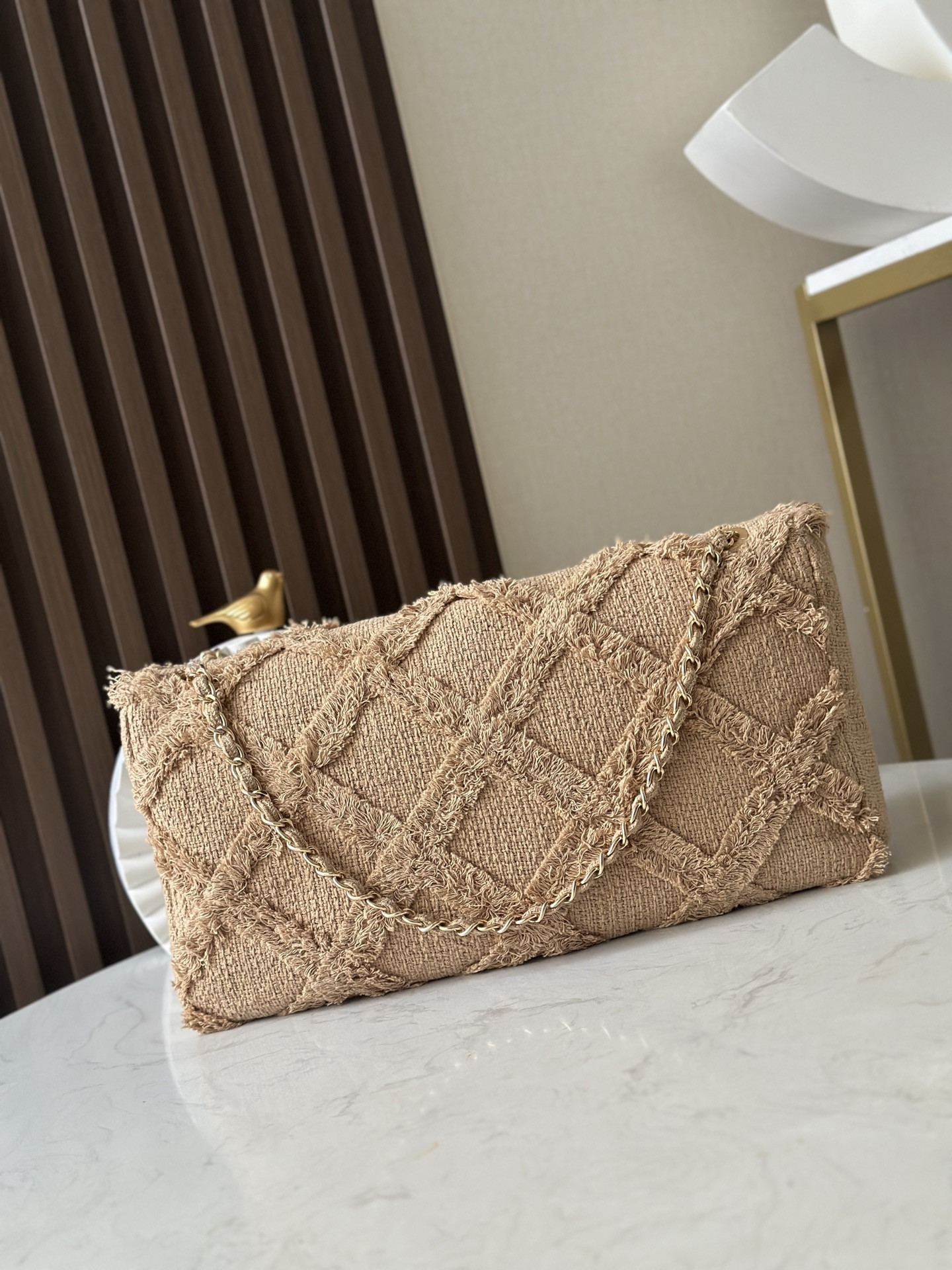 Ch*el vintage flap bag 38x21x11cm