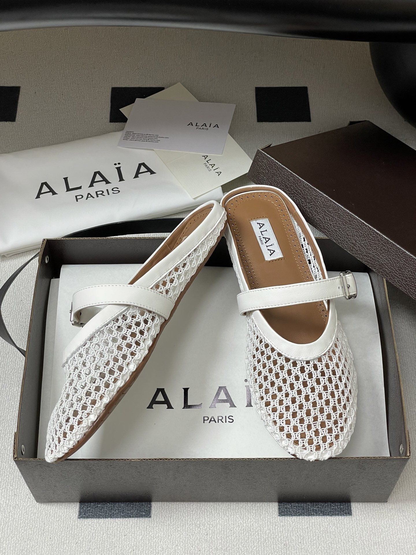 UA Alaia Flat Mules(Customized Size 7-10 days production time)