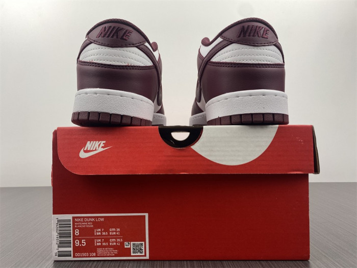 Nike Dunk Low “Team Red/Bordeaux” DD1503-108