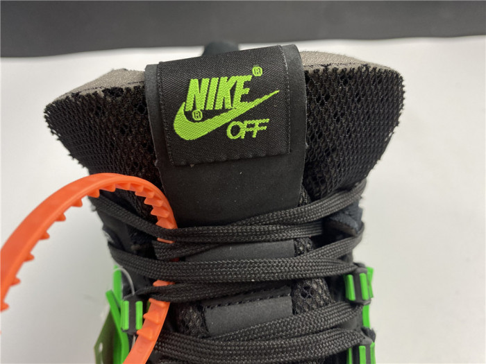 OFF WHITE NIKE AIR RUBBER DUNK “GREEN STRIKE" CU6015-001