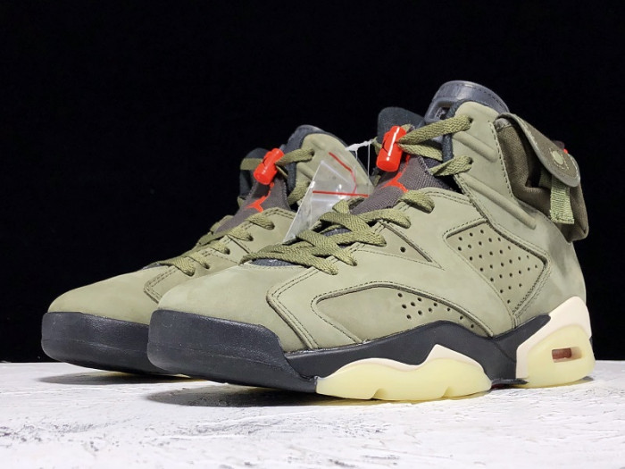 Travis Scott x Air Jordan 6 “Medium Olive” CN1084-200