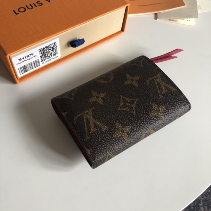LOUI VUITTO WALLET PINK RED M41939 11*8