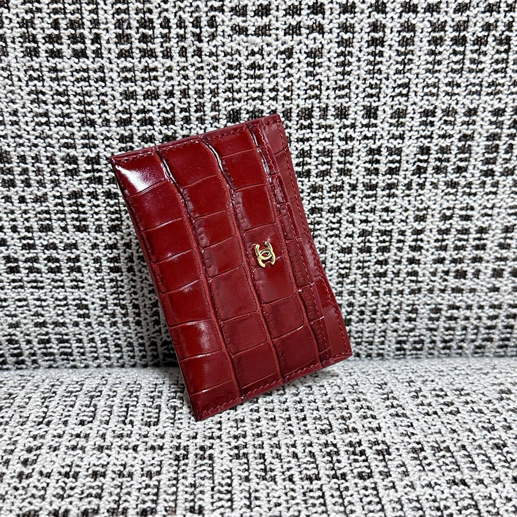 Ch**el Card Case AP5397 11.5x7.5x0.5cm