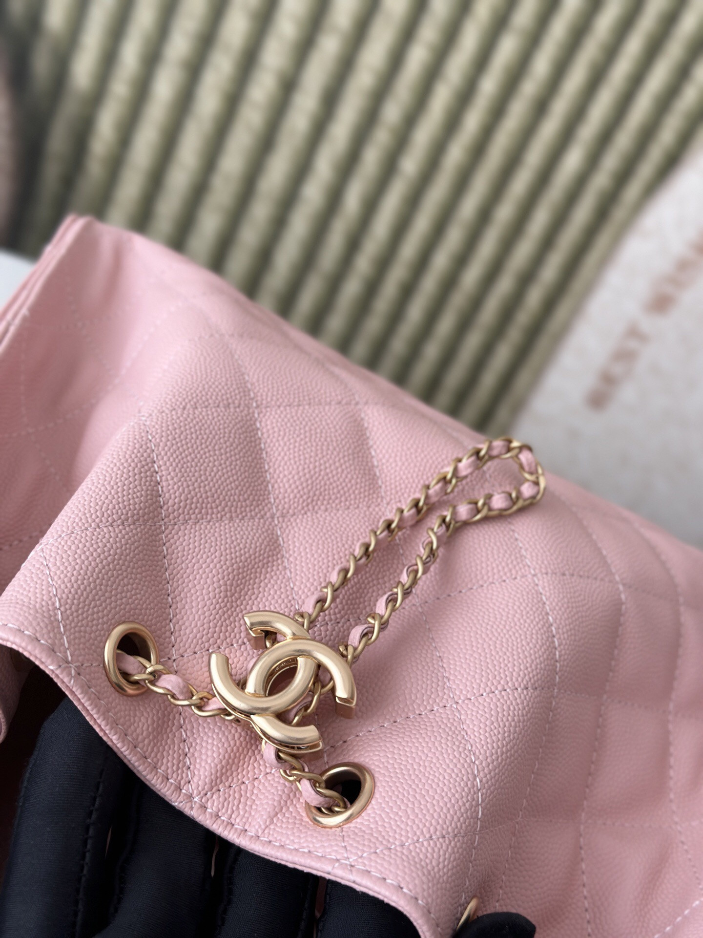 Ch**el 25 small Bucket Hobo handbag AS5293 30x26x14cm