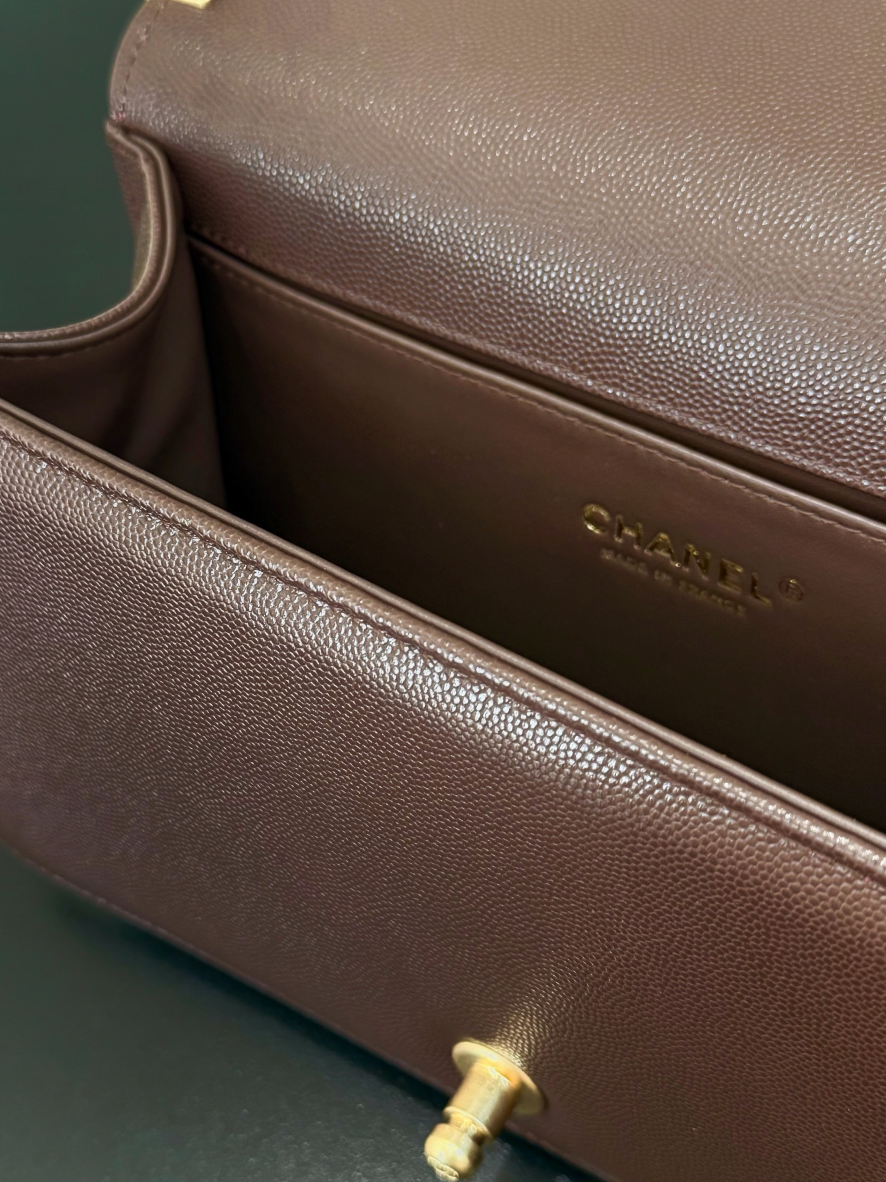 Ch**el Boy Handbag 15x25x9cm