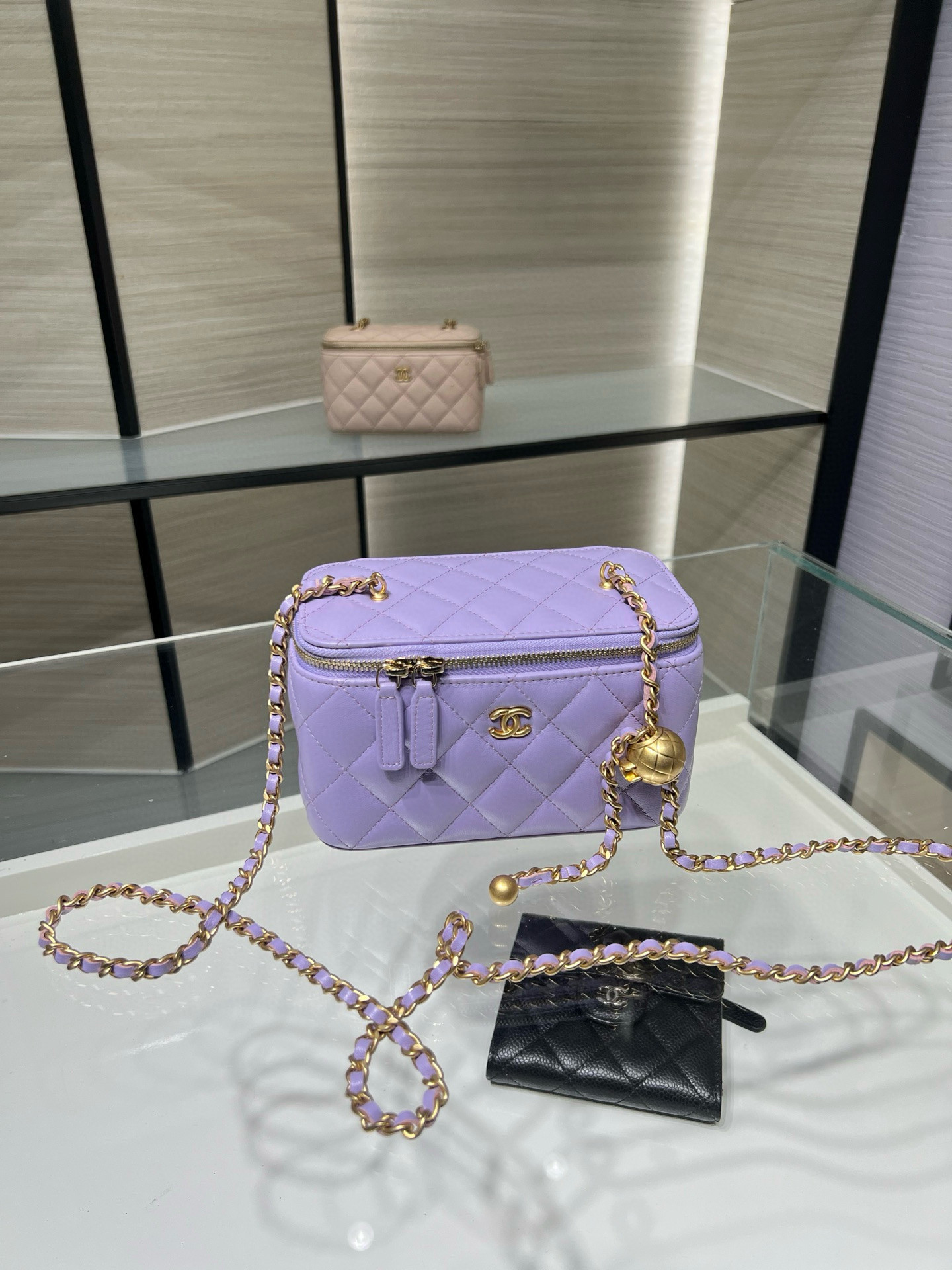 Ch**el Vanity With Chain 9.5x17x8cm