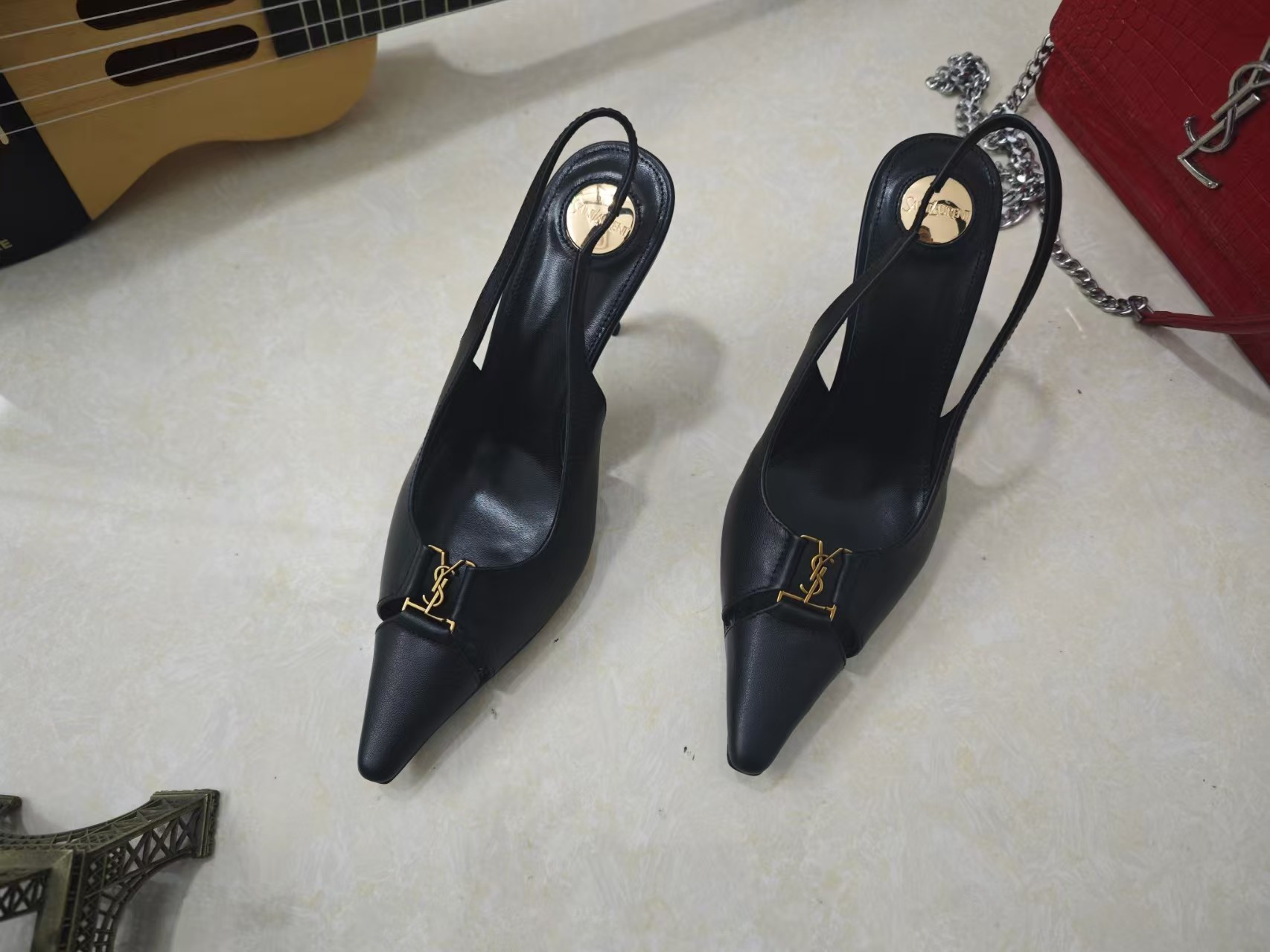 UA Y51 Sa1nt Lau*nt Slingback Pumps