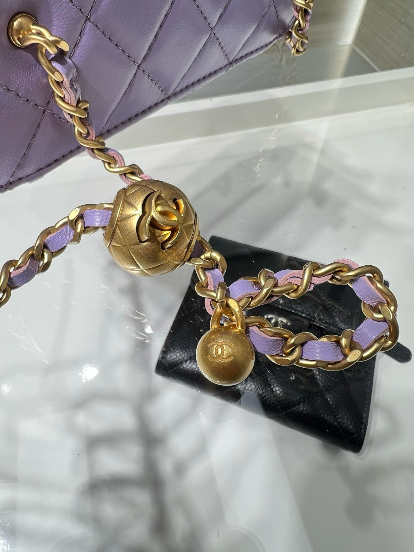 Ch**el Vanity With Chain 9.5x17x8cm