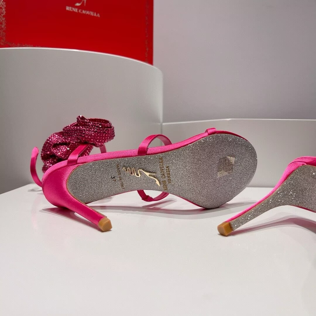 UA RENÉ CAOVILLA FLOWER WRAP SANDAL 95mm