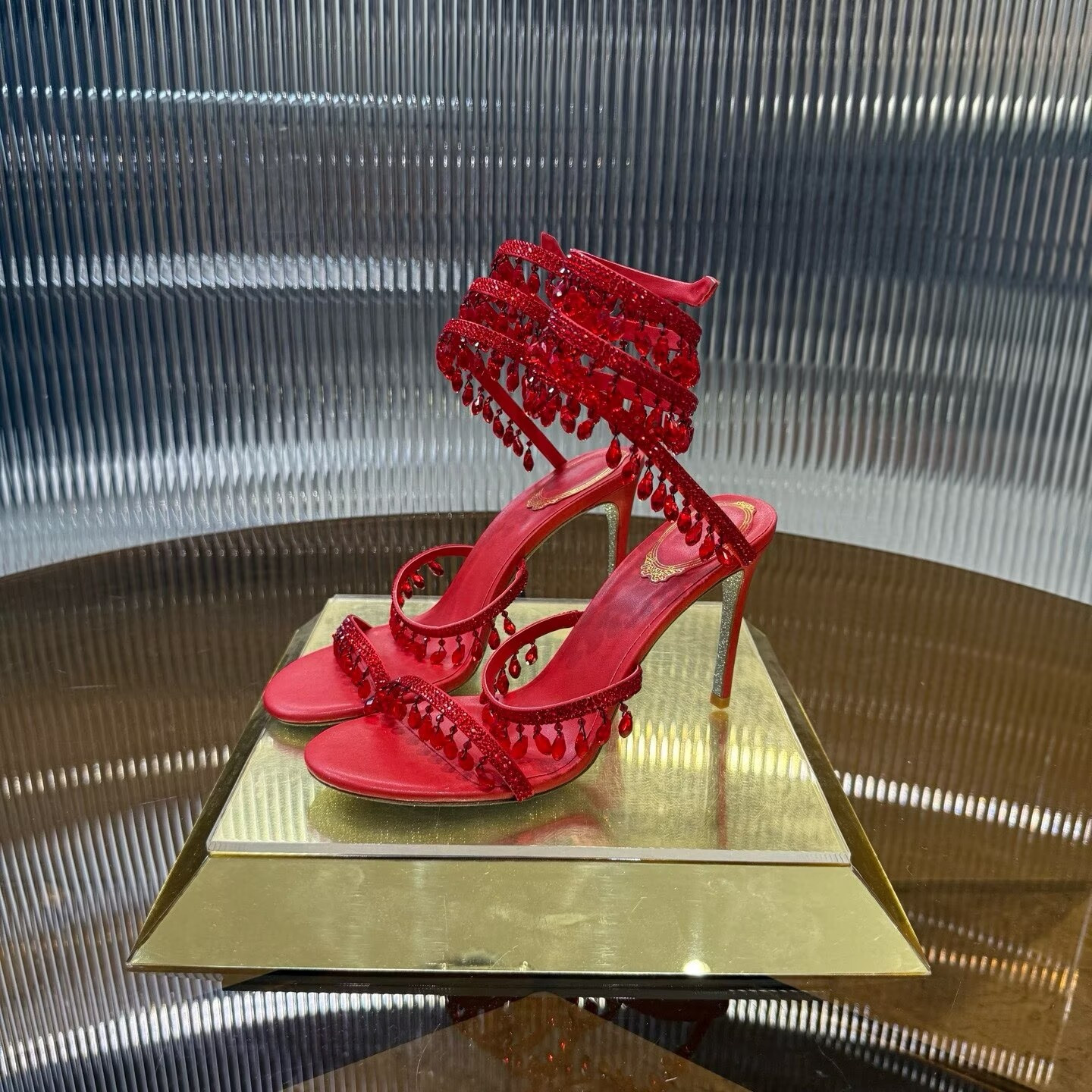 UA RENÉ CAOVILLA CHANDELIER SANDAL 95mm