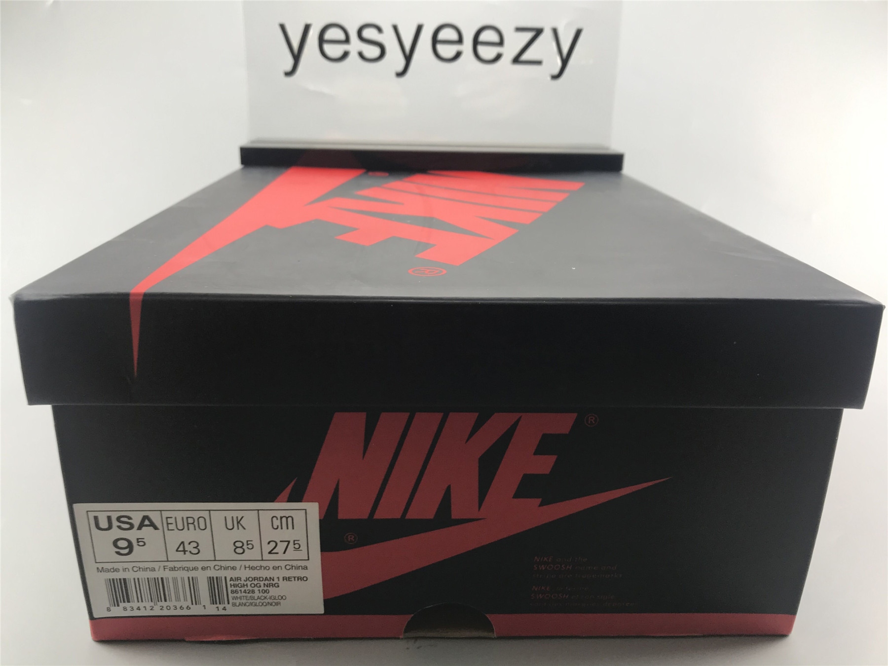 UA AIR JORDAN 1 RETRO HIGH OG NRG "IGLOO"