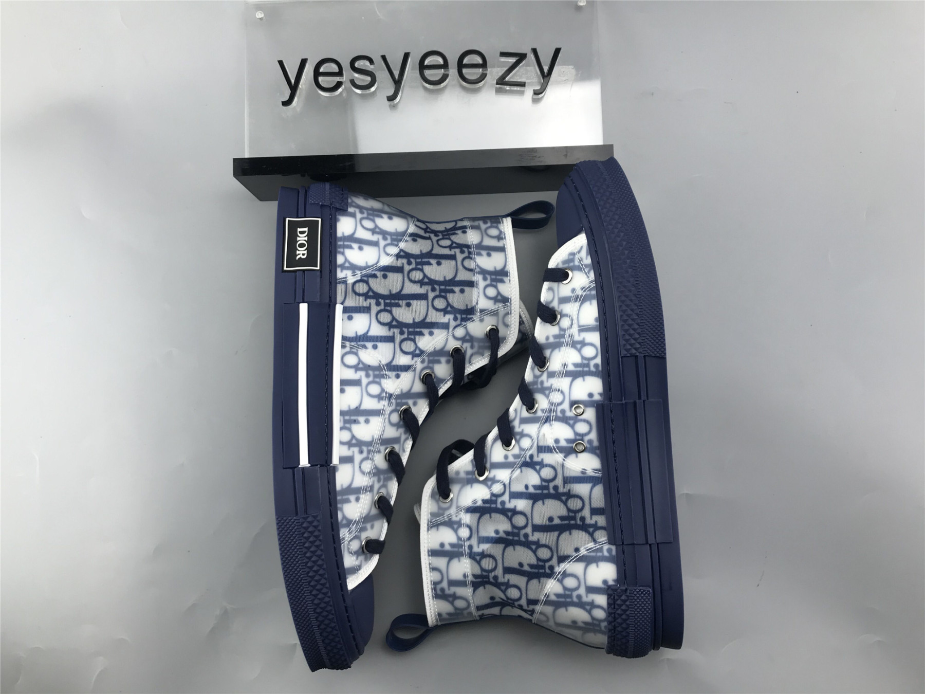 UA Dior B23 HIGH TOP BLUE OBLIQUE