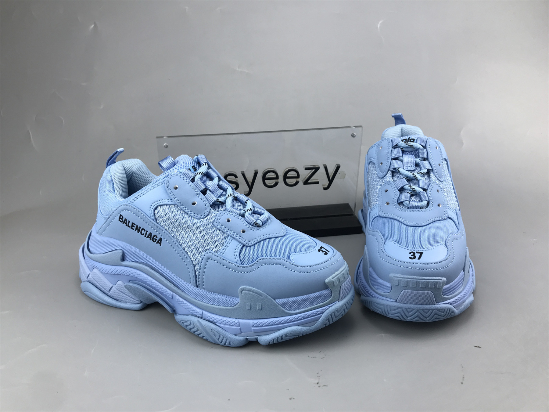 UA TRIPLE S CLEAR SOLE BLUE