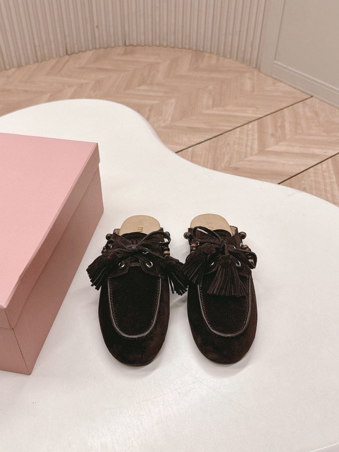 UA Miu Miu Tassel Mules