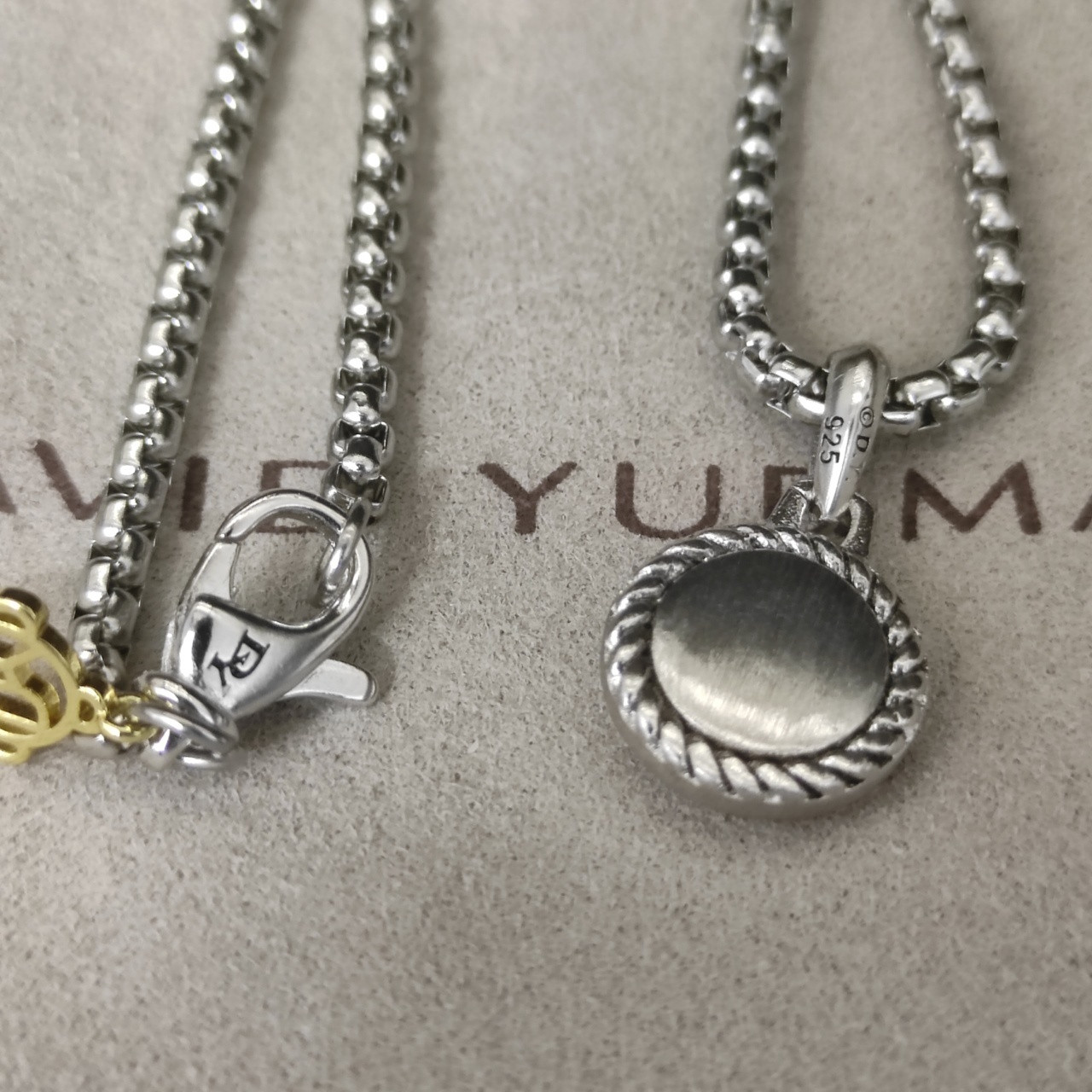 David Yurman evil eye Necklace(Chain length 50+5cm delay chain Chain thickness 3mm)