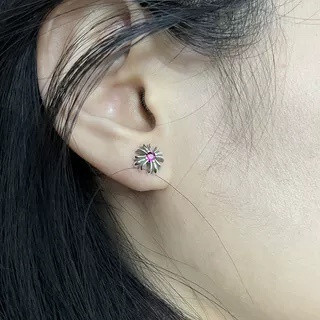 Ch*0me He**ts Cross Stud Earrings