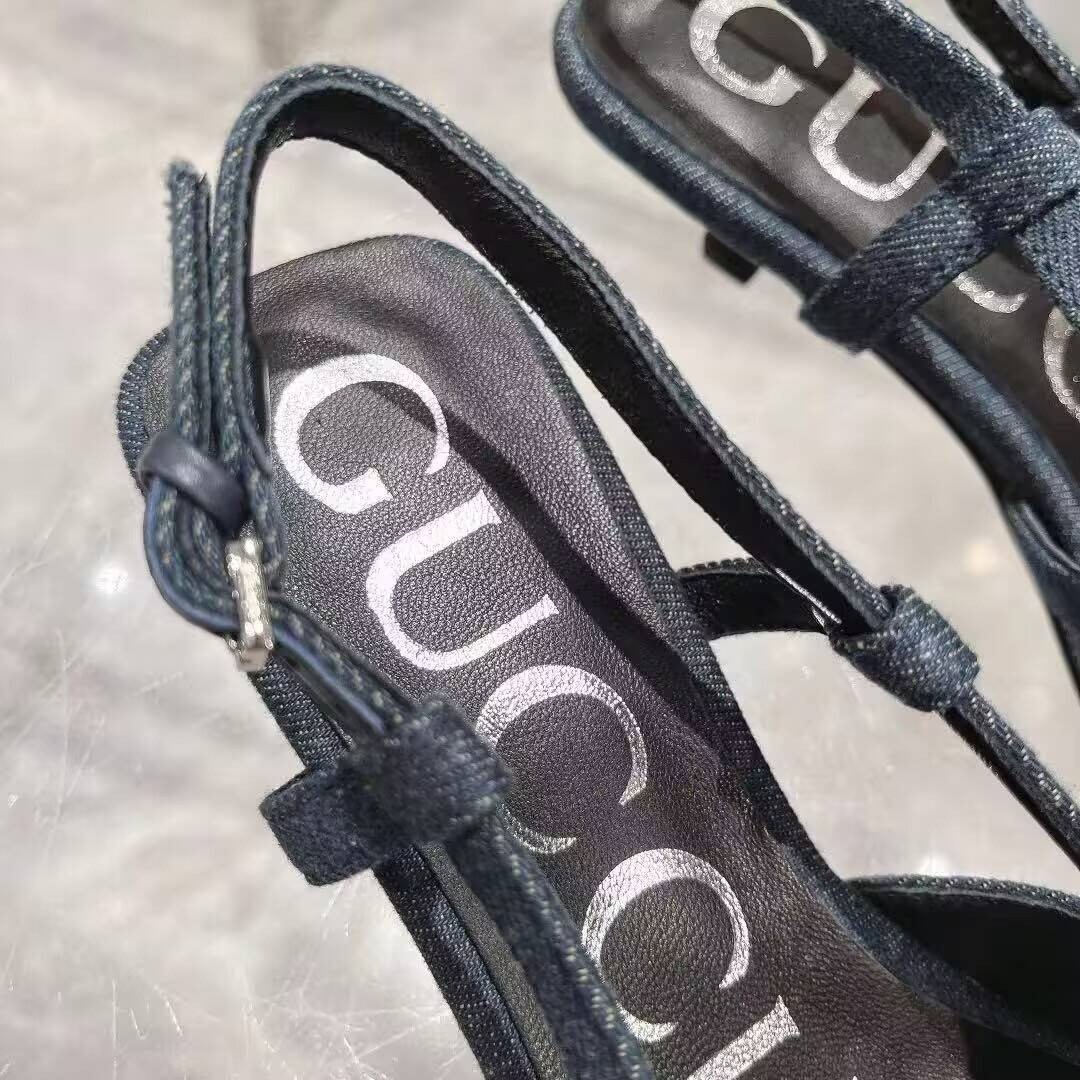 UA Gvc*1 GG Crystal De*1m Slingback Dark blue(CusT0mized products are non-refundable and non-exchangeable)