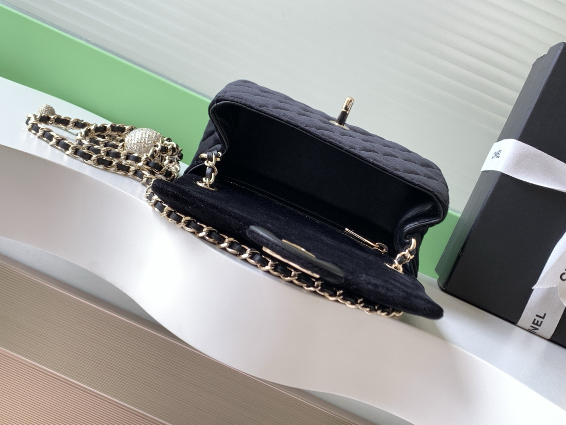 Ch**el MINI FLAP BAG 13x18x7cm