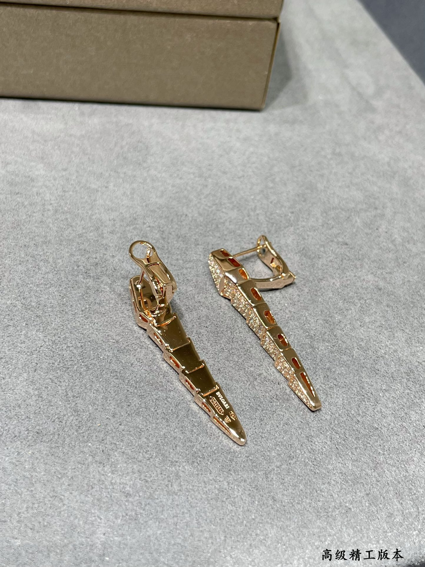 Bv1g*ai Full-level drill snake Earrings