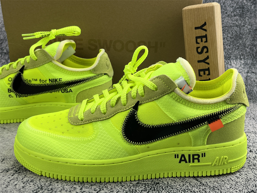 UA THE 10: NIKE AIR FORCE 1 LOW "OFF-WHITE" VOLT