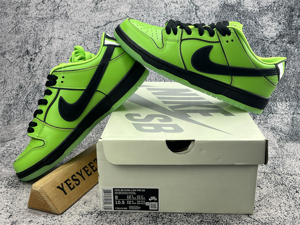 UA NIKE THE POWERPUFF GIRLS X DUNK LOW PRO SB QS 