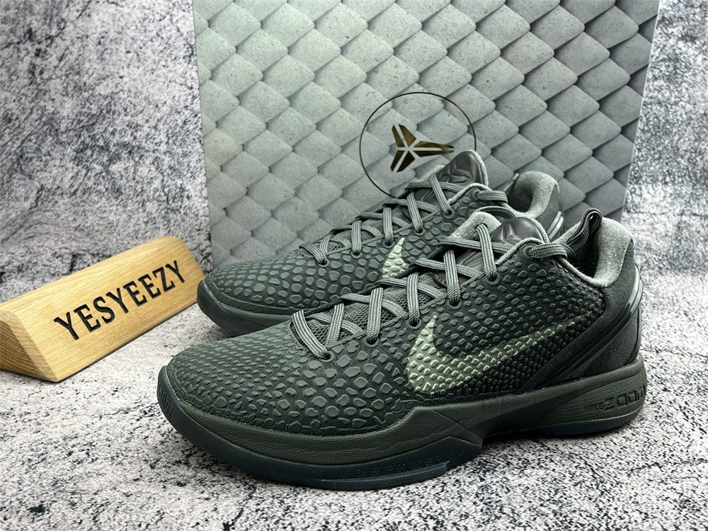 UA Nike Kobe 6 Black Mamba Collection Fade to Black