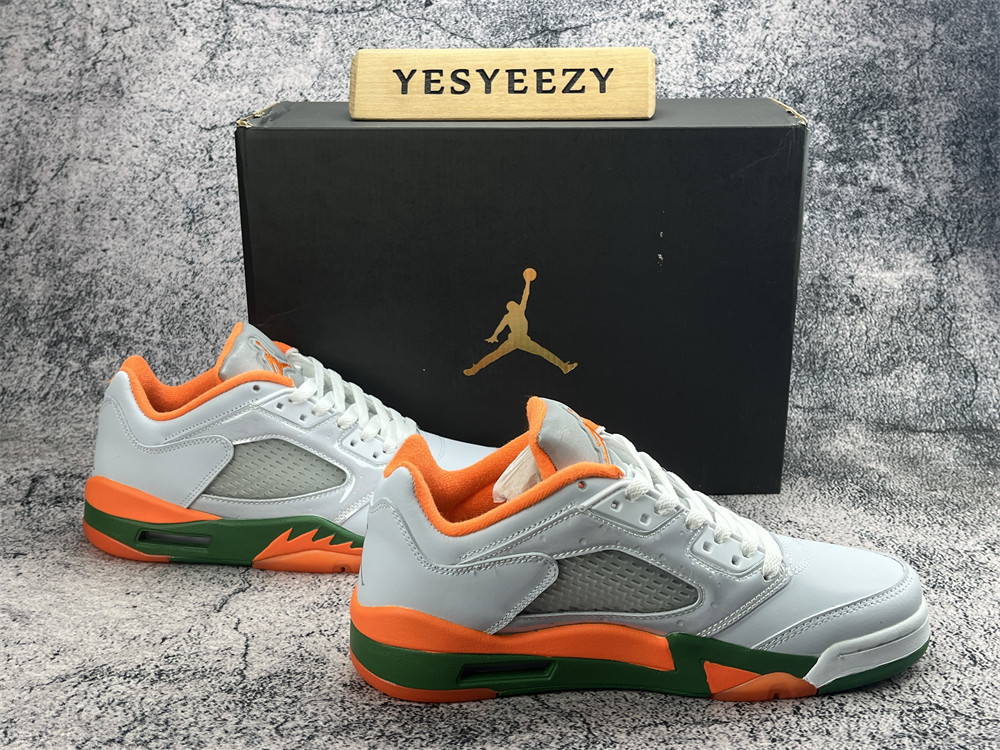 UA Jordan 5 Retro Low Miami Hurricanes