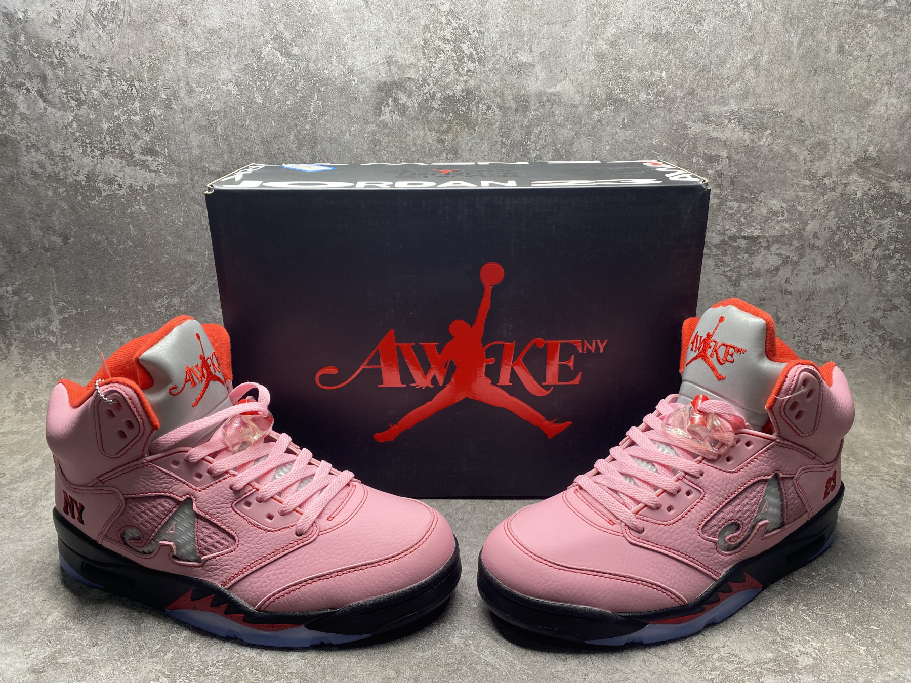 UA Jordan 5 Retro Awake NY Arctic Pink