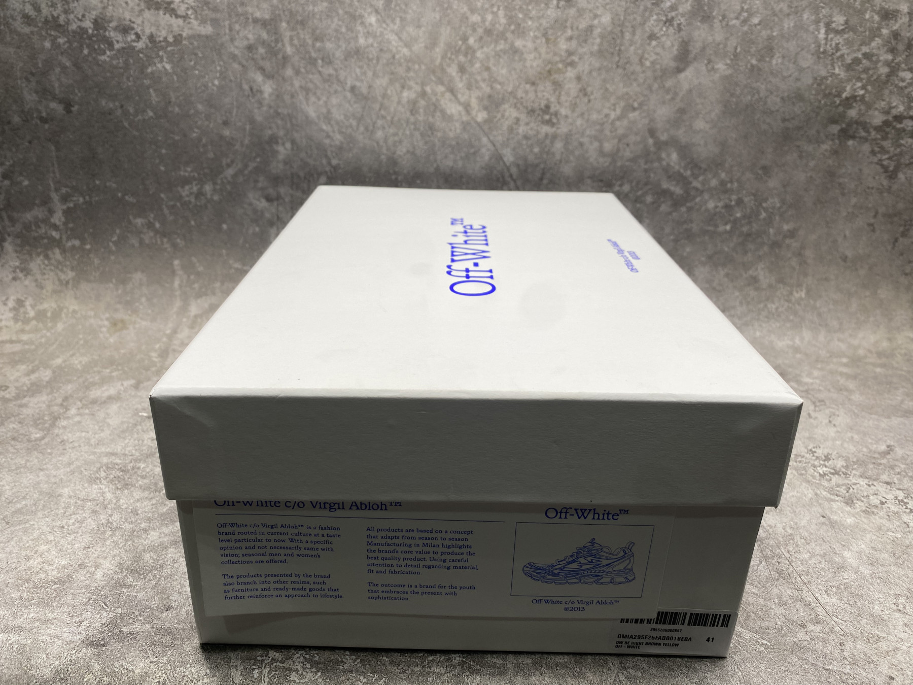 UA Off-White "BE RIGHT BACK"