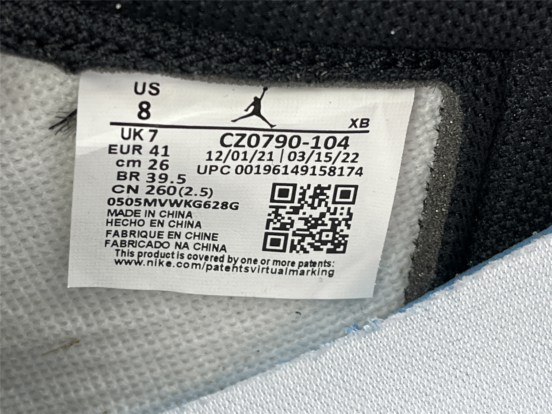 UA AIR JORDAN 1 RETRO LOW OG 