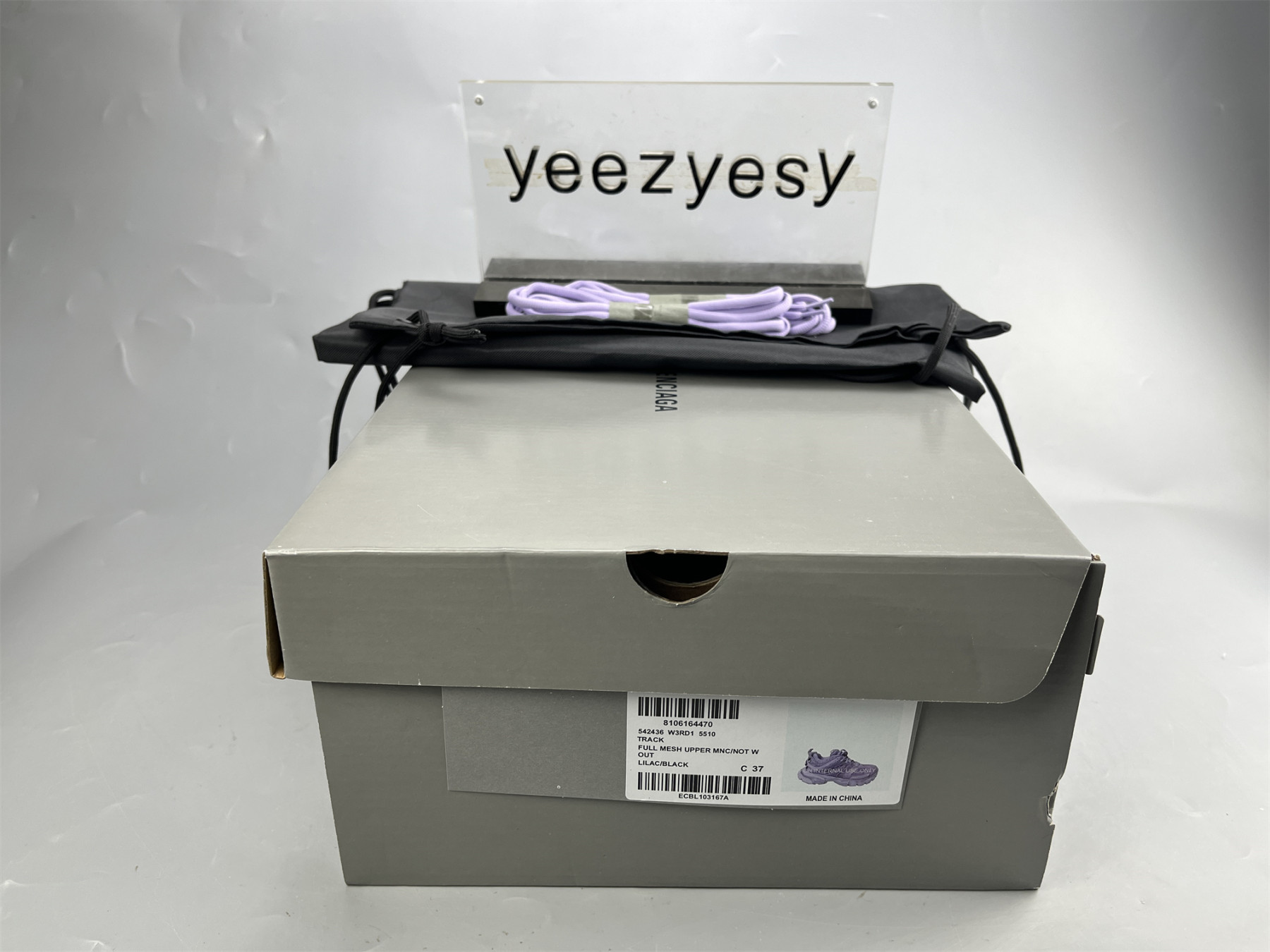 UA TRACK LILAC BLACK