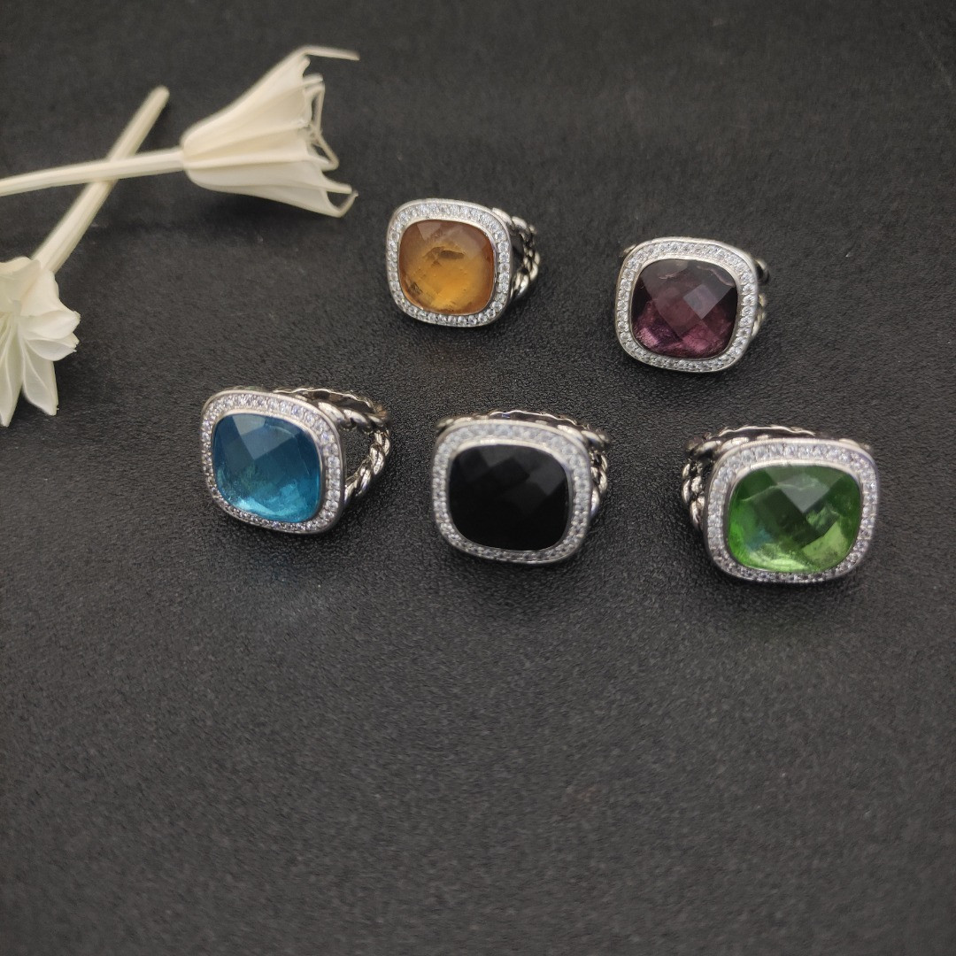 David Yurman 14mm Square D1am0nd Ring