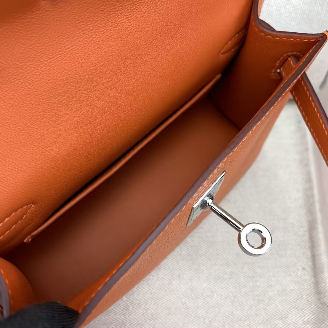 H**me5 Mini Kelly Chèvre Leather 19 19×6×12cm