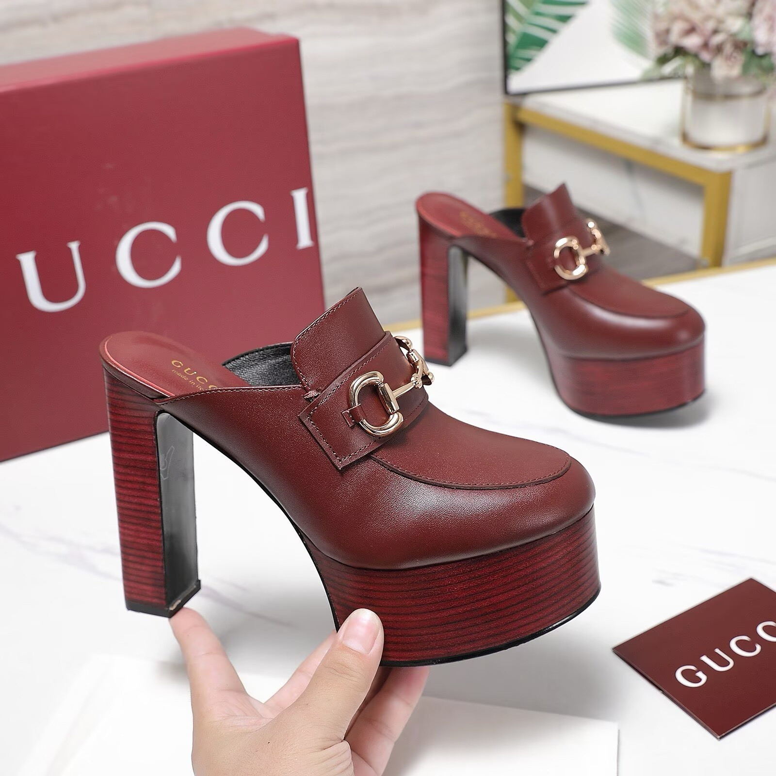 UA Gvc*1 Horsebit Mules 13.5cm Heel