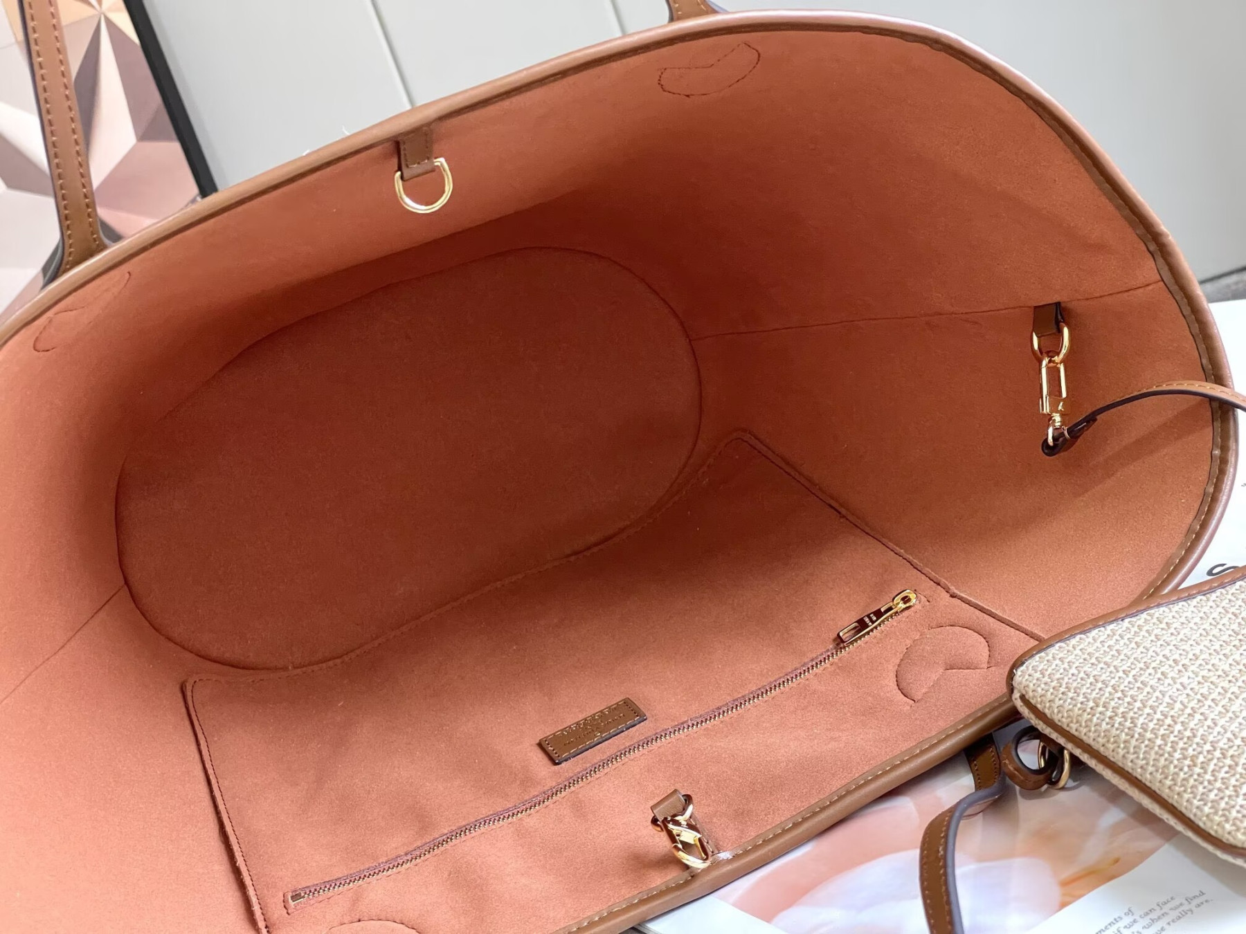 LV Raffia Saint Jacqves Tote M59963 22.5x13.5x7cm