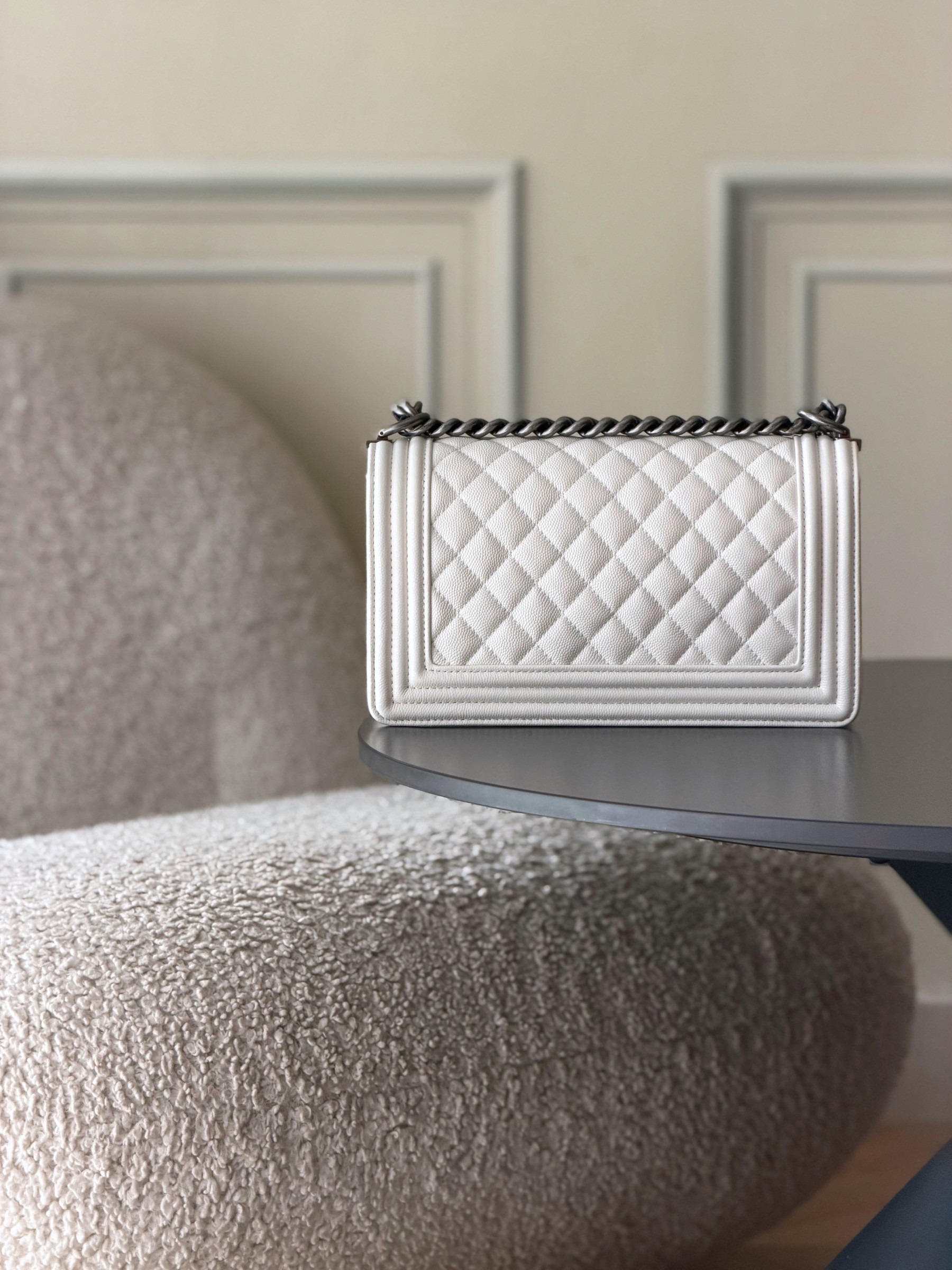 Ch**el Boy Handbag 15x25x9cm