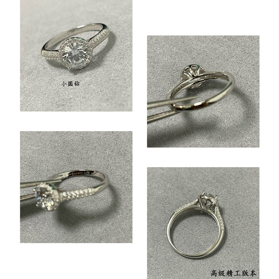 T*f*ny & Co. Petite Solitaire Round D1am0nd Ring Ag925