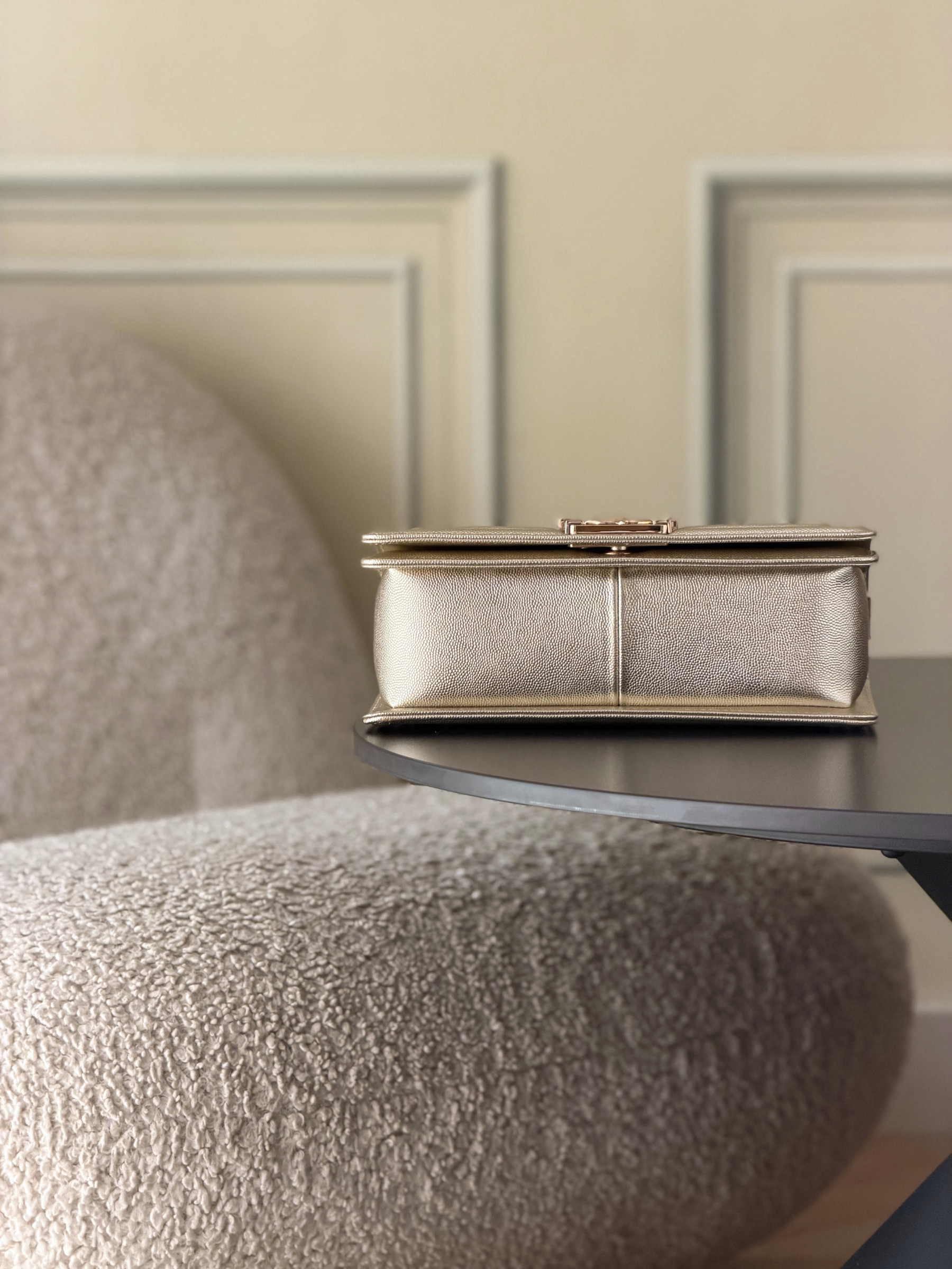 Ch**el Boy Handbag 15x25x9cm