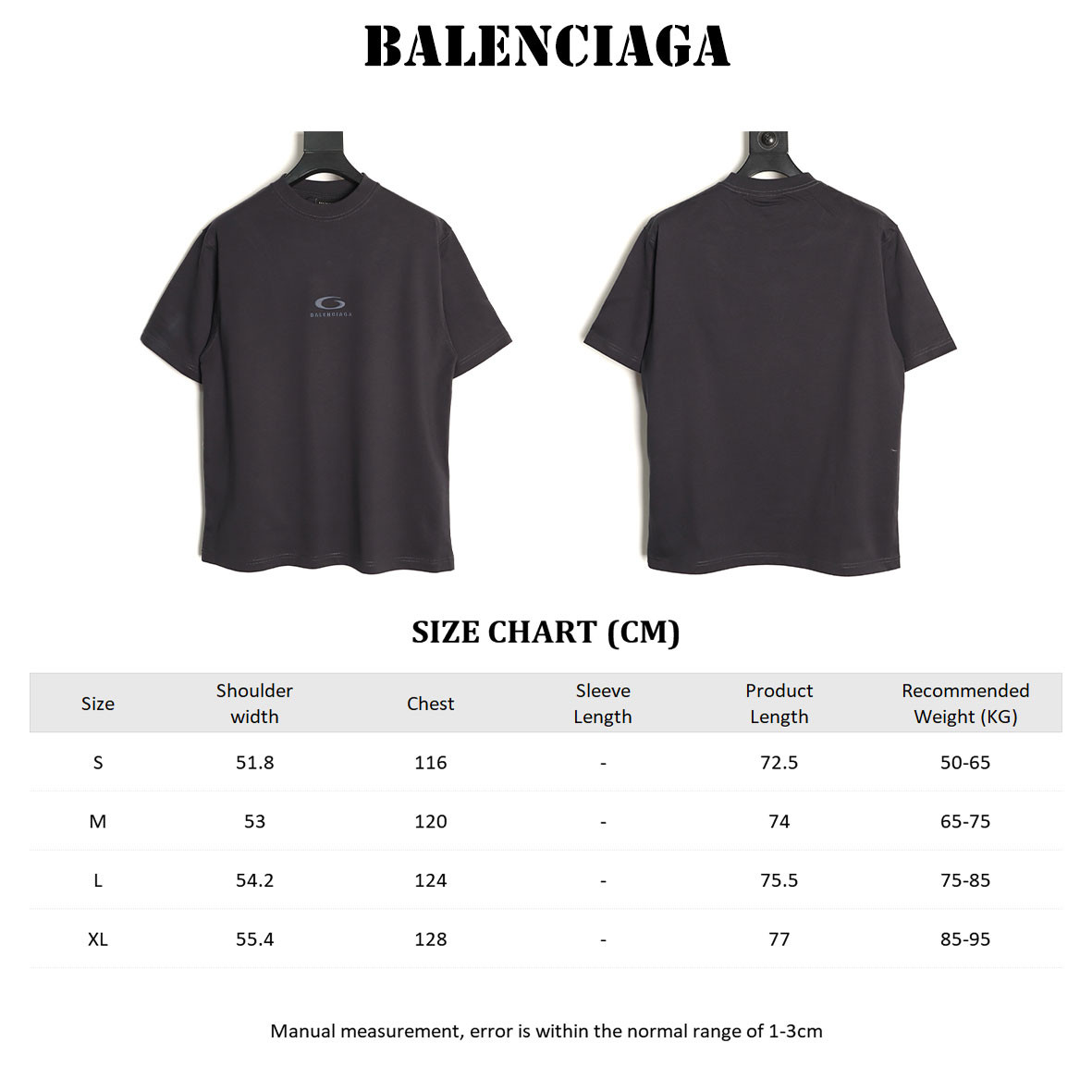 Ba1en*iaga short-sleeved t-shirt