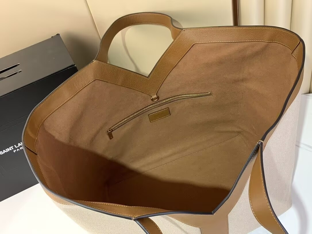 Y51 Y Tote In Canvas And Leather 37×32×7cm