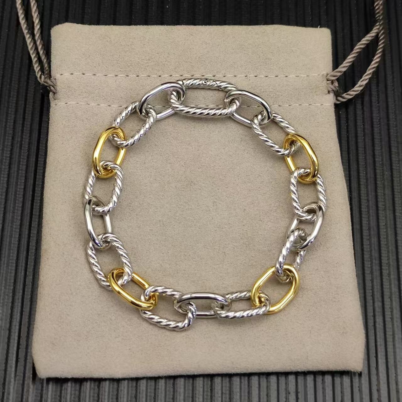 David Yurman 8.5mm Buttonhole Bracelet(Chain length 21cm)