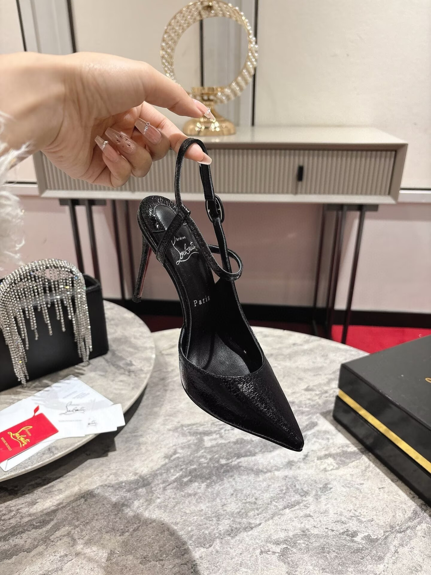 UA Christian Louboutin Jenlove 100mm Pumps(Customized, no exchange no return, about 10 days)