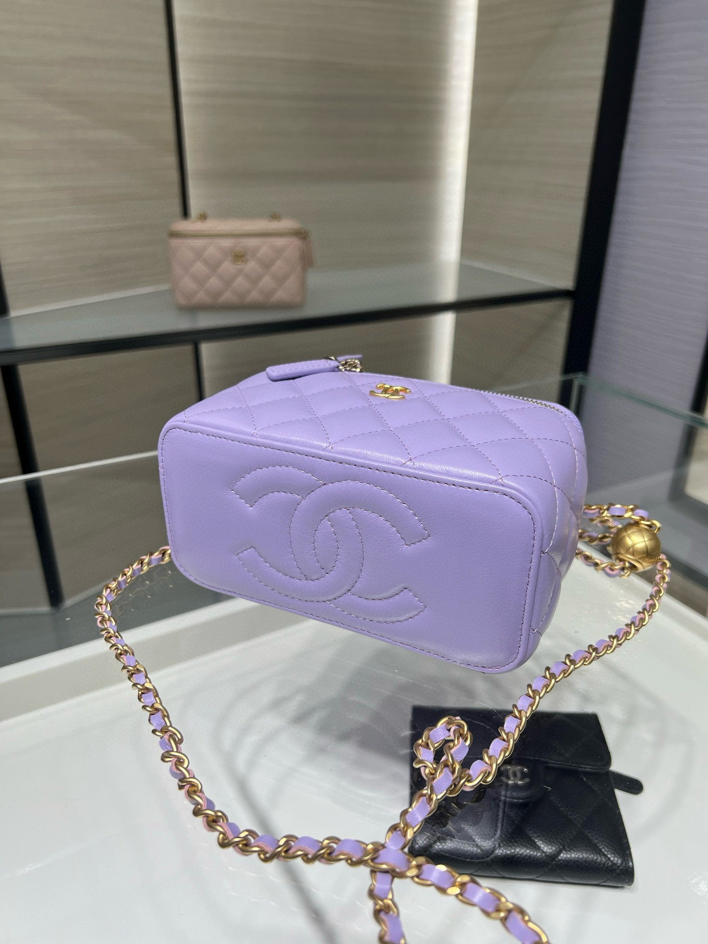 Ch**el Vanity With Chain 9.5x17x8cm