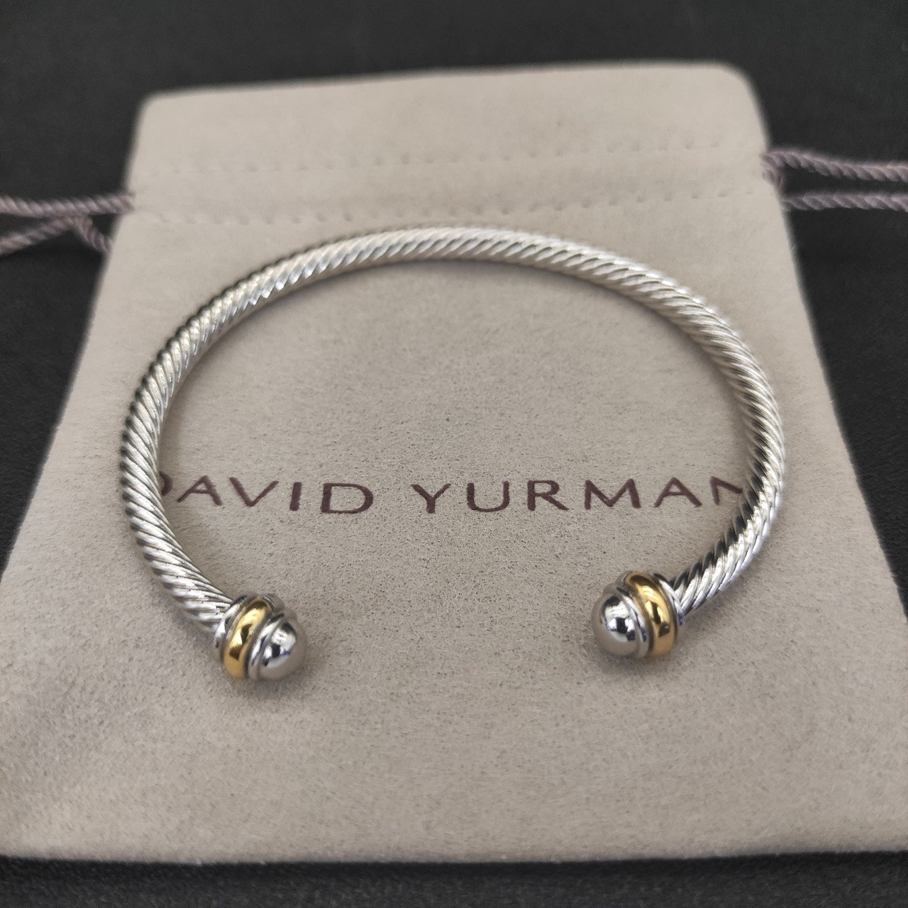 David Yurman 4mm Wrap Bracelet(wrist circumference 15-20cm)